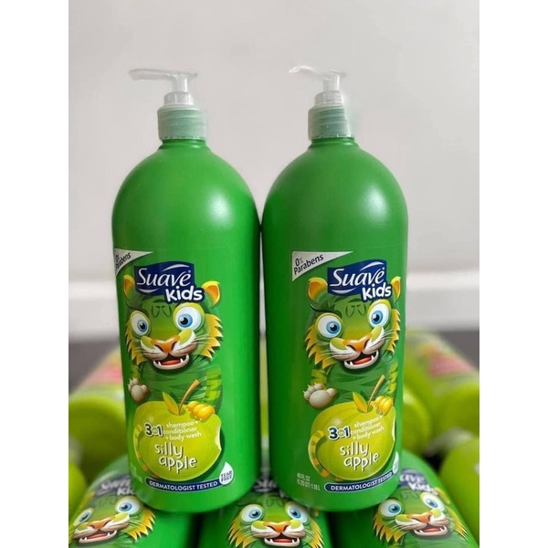 Sữa tắm gội cho bé Suave Kids 3in1 1,18l Mỹ