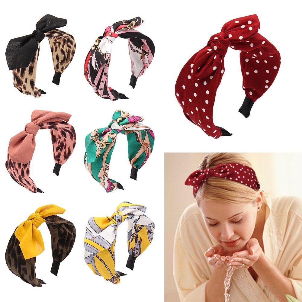 WATTLE Băng Đô Cài Tóc Kiểu Cột Nút Cho Nữ