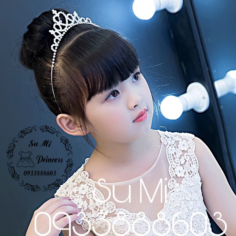 Vương miện đính đá cho bé - Cài tóc vương miện công chúa lấp lánh cho bé gái