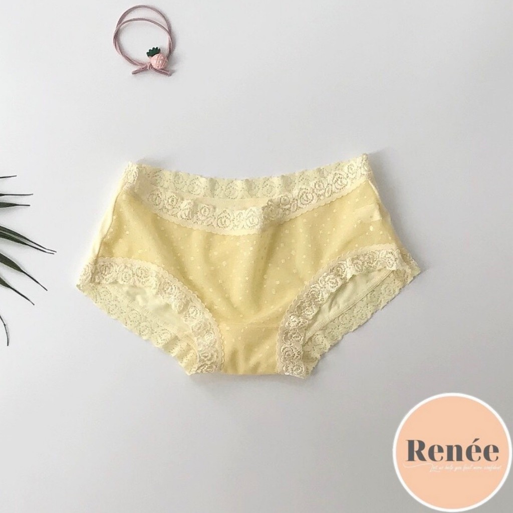 Quần Lót Nữ Cotton Phối Ren Gợi cảm Trẻ Trung QL 11 RENEE Store