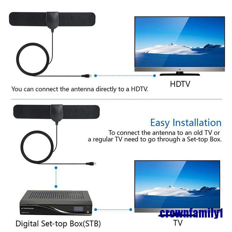 Ăng Ten Tv Kỹ Thuật Số Trong Nhà 1080p 20dbi 980 Dặm Hdtv