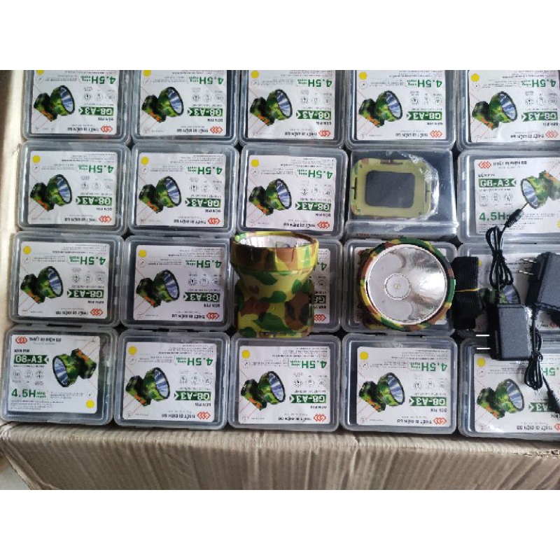 Đèn pin đội đầu A3 choá 80mm siêu sáng