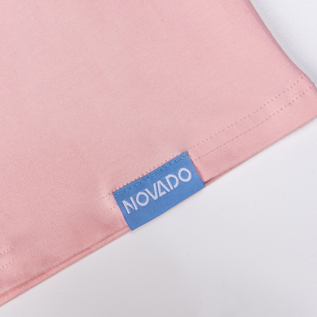 Áo Phông Tay Lỡ Local Brand Novado Fashion Cotton 4 Chiều Nam / Nữ Form Rộng Dày Dặn Thoáng Mát Hồng N22H-HT
