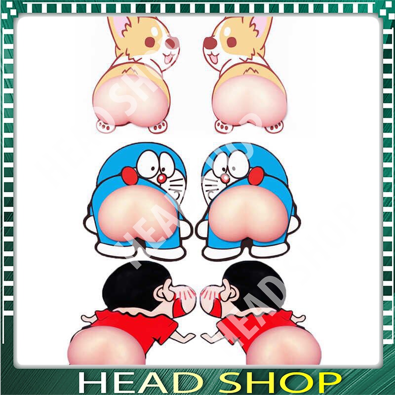 Miếng Sticker Chặn Cửa Hình Mông MDC Silicon Dán Lưng Điện thoại Chống Va Đập Tủ Cửa Ôtô HEAD SHOP