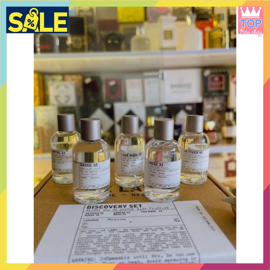 Set Nước Hoa Le Labo Mini 10ml tone hương gỗ - tone mùi sang trọng