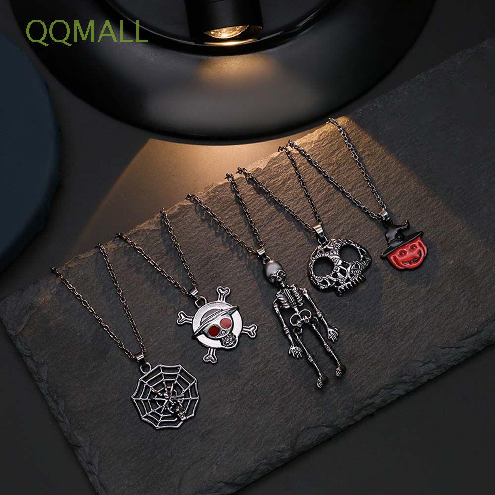 Vòng cổ Mặt Hình Dơi Bí Ngô Phong Cách Halloween Cá Tính Cho Nam Và Nữ