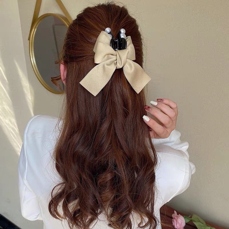 💖Lễ tạ ơn 💖 Kẹp Tóc Hình Nơ Lớn Thiết Kế Mới Thời Trang Cho Nữ