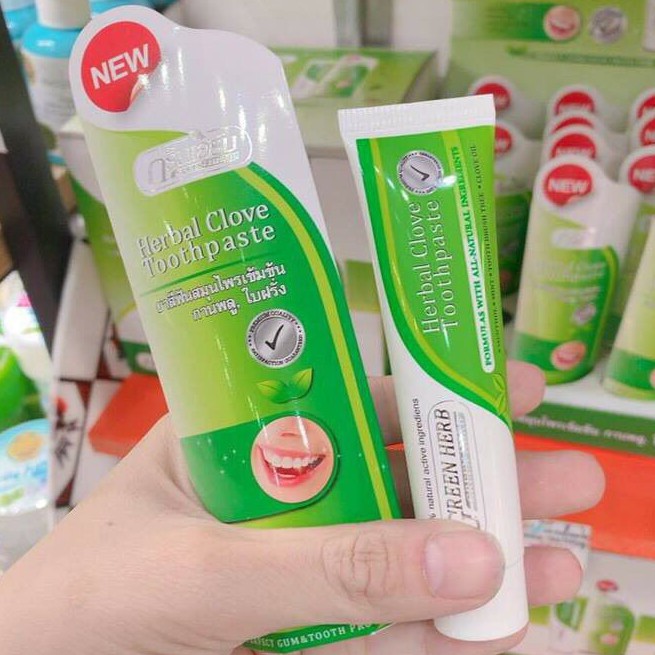 Kem Tẩy Trắng Răng Cô Đặc Cao Cấp GREEN HERBAL Thái Lan 30gr