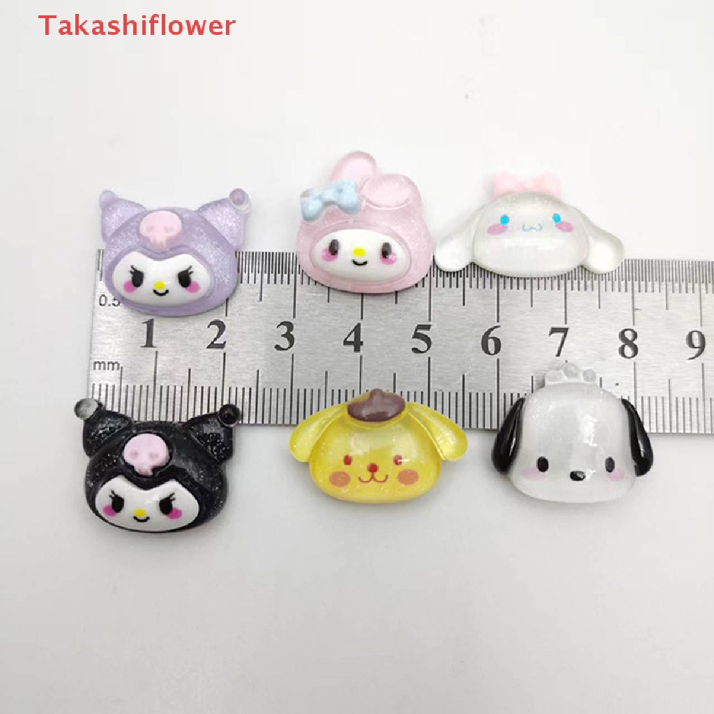 Set 10 Phụ Kiện Trang Trí Điện Thoại / Tủ Lạnh Hình Nhân Vật Anime Sanrio DIY