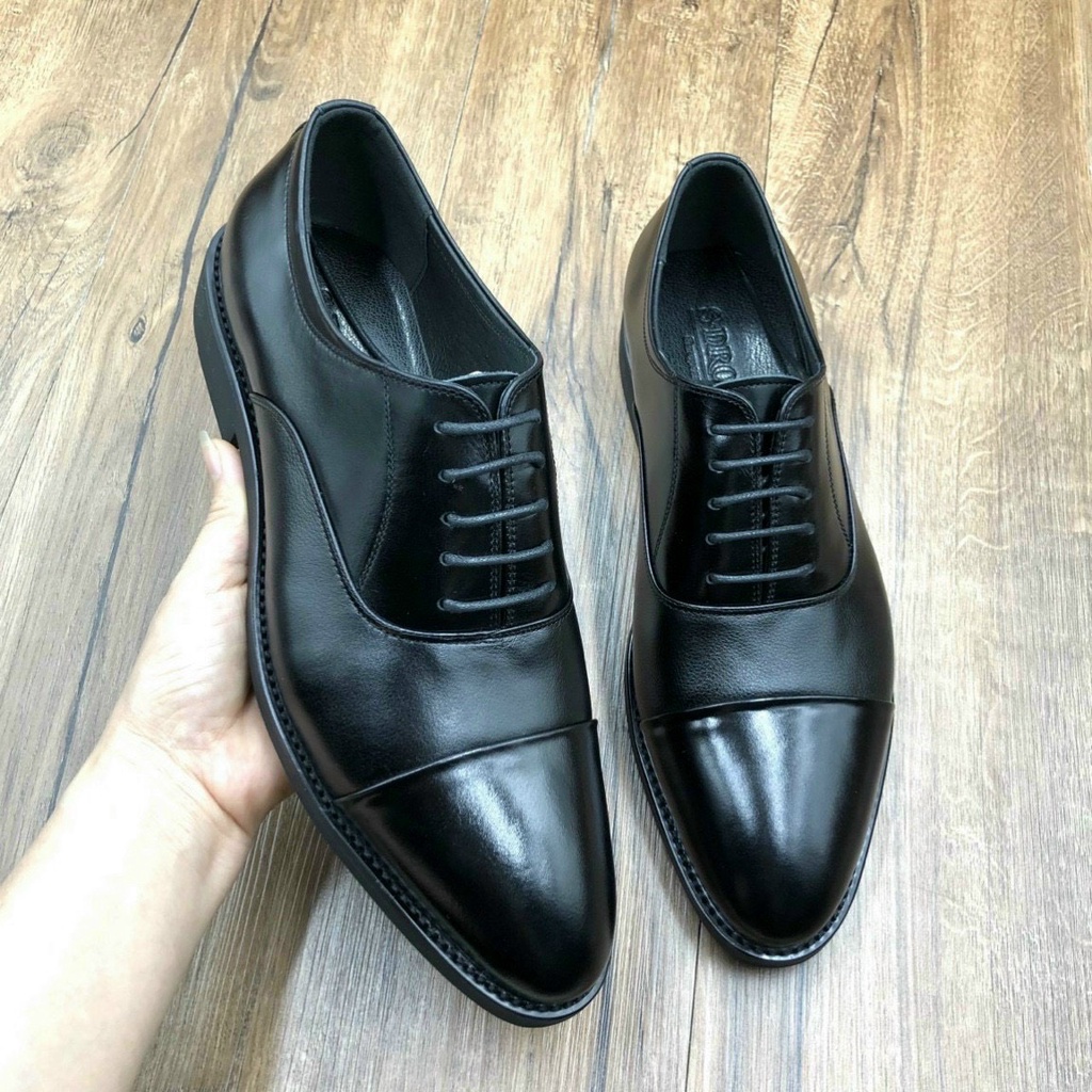 Giày tây nam oxford, giày da công sở nam cao cấp da bò thật - bảo hành 1 năm