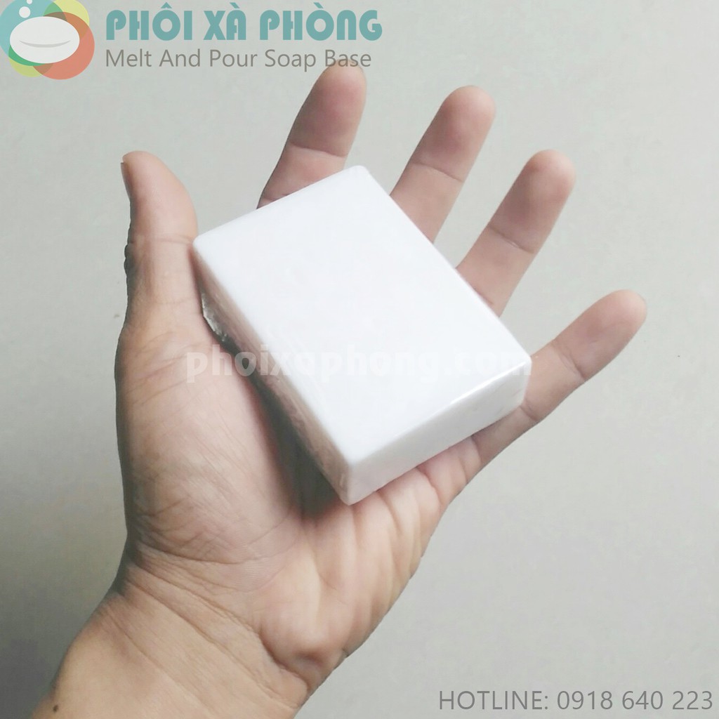 Phôi xà phòng Glycerin Trắng | White Glycerin Melt and Pour Soap Base