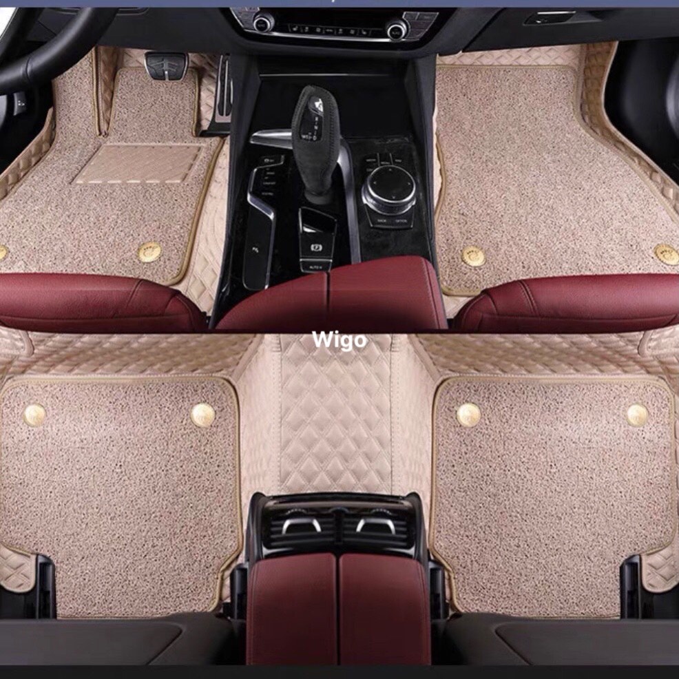 Thảm lót sàn ô tô 6D Toyota Wigo 18-22 chống nước, không mùi, phủ kín 90% sàn xe