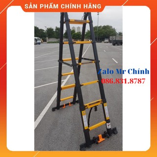 [ HÀNG XỊN ]  THANG NHÔM RÚT ĐÔI 38Al (1M9 + 1M9). THANG NHÔM RÚT CHỮ A [ SẴN HÀNG ]... TỐT NHẤT