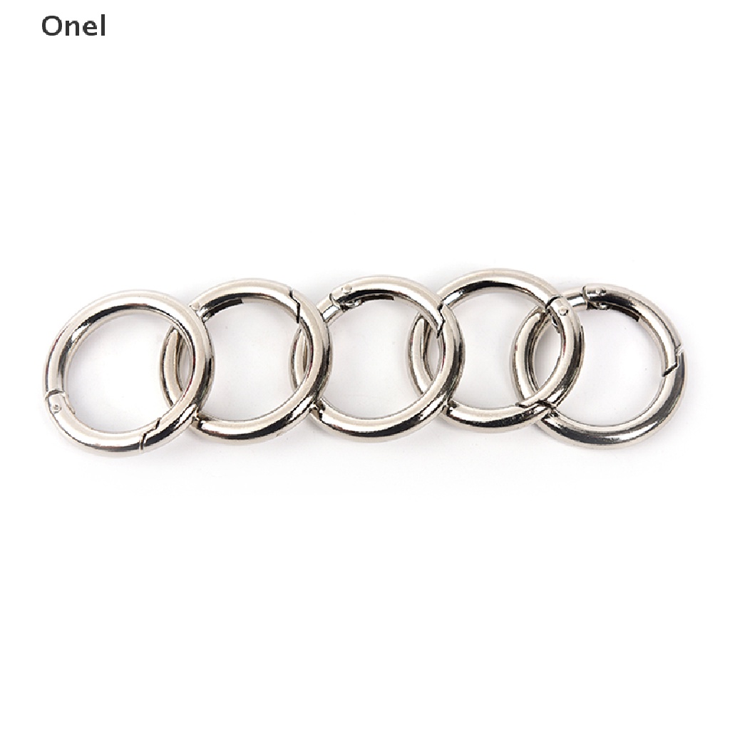 Set 5 móc khóa tròn bằng kim loại 35mm | BigBuy360 - bigbuy360.vn