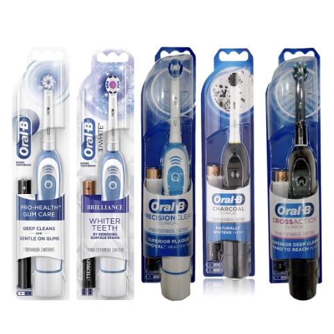 Máy Đánh Răng Pin Oral-B Clinical - Đầu Chải Precision Clean - Dùng pin AA