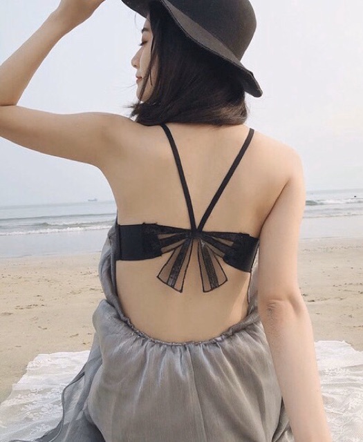 Bộ Đồ Lót Cài Trước Nơ Quai Chéo Siêu Hot B252 | BigBuy360 - bigbuy360.vn