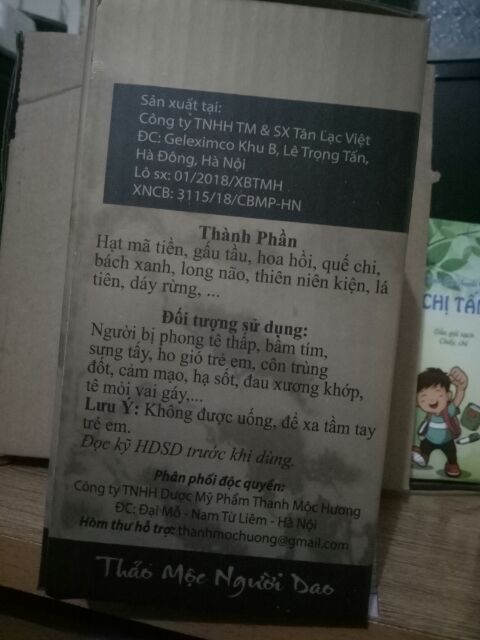 Dung dịch massage - Xoa Bóp Thanh Mộc hương 500ml