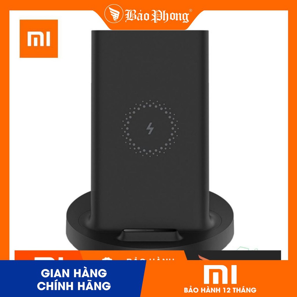 Dock sạc không dây XIAOMI Vertical Universal Wireless Charger 20W / Chính hãng - BH 12 tháng