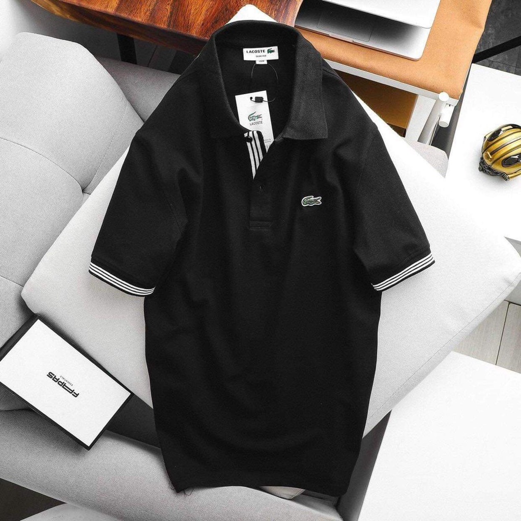Áo thun nam, áo polo nam cổ bẻ có viền trang trí chất cotton xuất xịn form dáng trẻ trung thanh lịch