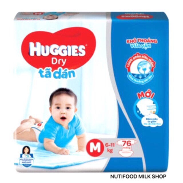 TÃ DÁN HUGGIES M76/ XL62/L68/XXL56