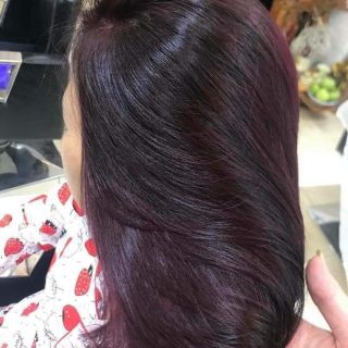 Thuốc nhuộm phủ bạc màu Tím Trầm + kèm oxi