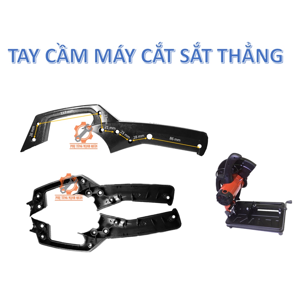 Tay cắt sắt dùng chung cho nhiều loại máy cắt sắt 350mm- cong và thẳng