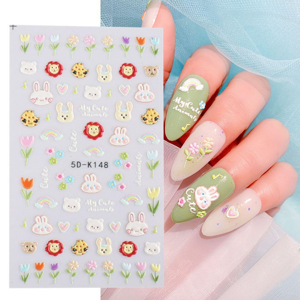 Miếng Dán Trang Trí Móng Tay Bằng Acrylic Họa Tiết Hình Học Độc Đáo