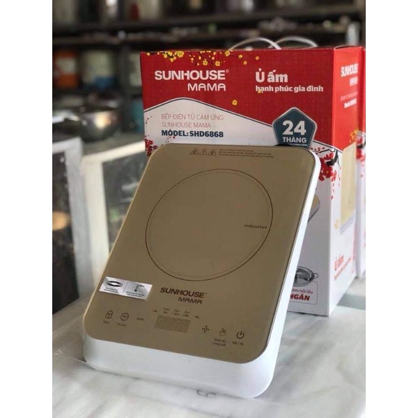 bếp từ Sunhouse mama shd6868 ( có kèm nồi lẩu 2 ngăn)