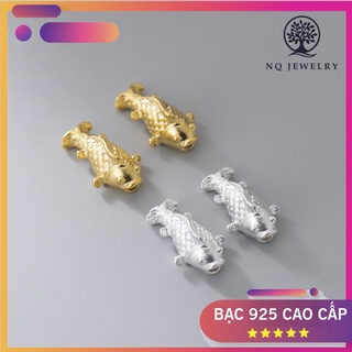 Charm S925 hình cá chép xỏ ngang