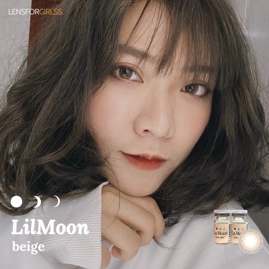 Kính Áp Tròng nâu be Lilmoon Beige chính hãng Lensme | Hạn sử dụng 3-6 tháng