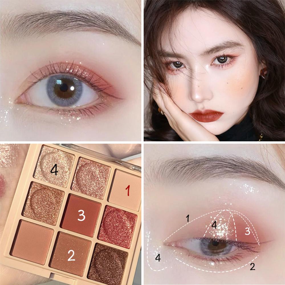 Phấn Mắt Chống Thấm Lâu Trôi Màu Lấp Lánh BORAG
