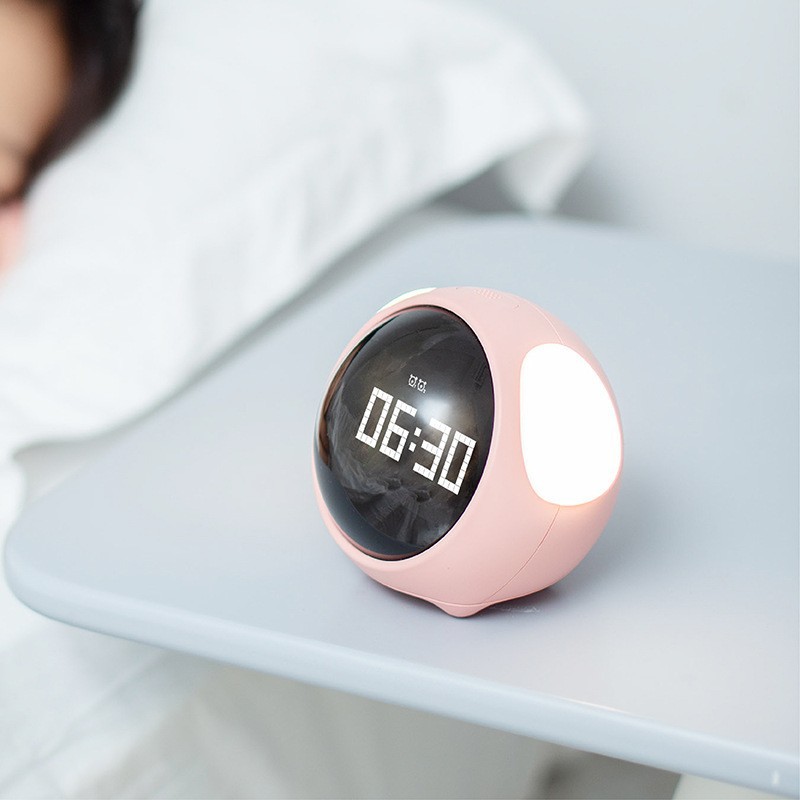 Xiaomi Đồng hồ báo thức kiêm đèn ngủ cảm biến âm thanh Emoji Alarm clock đồng hồ biểu tượng cảm xúc dễ thương