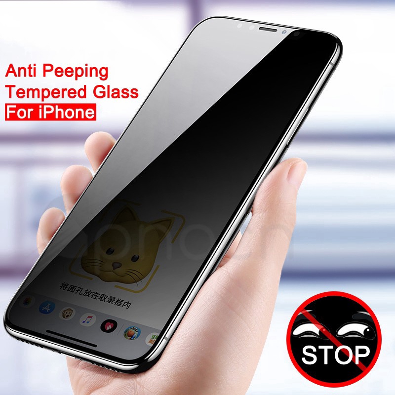 Kính Cường Lực Bảo Vệ Màn Hình Chống Nhìn Trộm Cho Iphone X/Xs/Xr/Max/7P/8P/6Sp/6