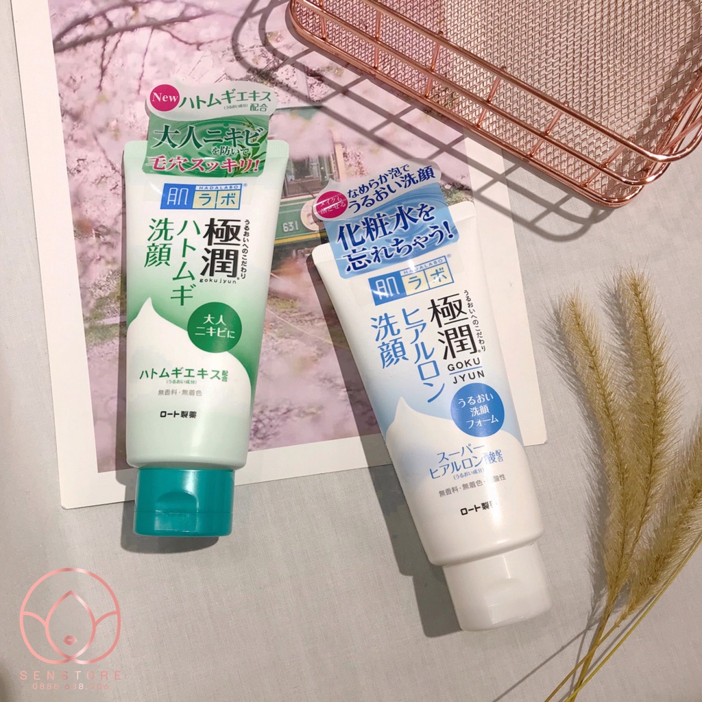 Sữa rửa mặt Hada Labo Gokujyun Cleansing Face dạng tuýp