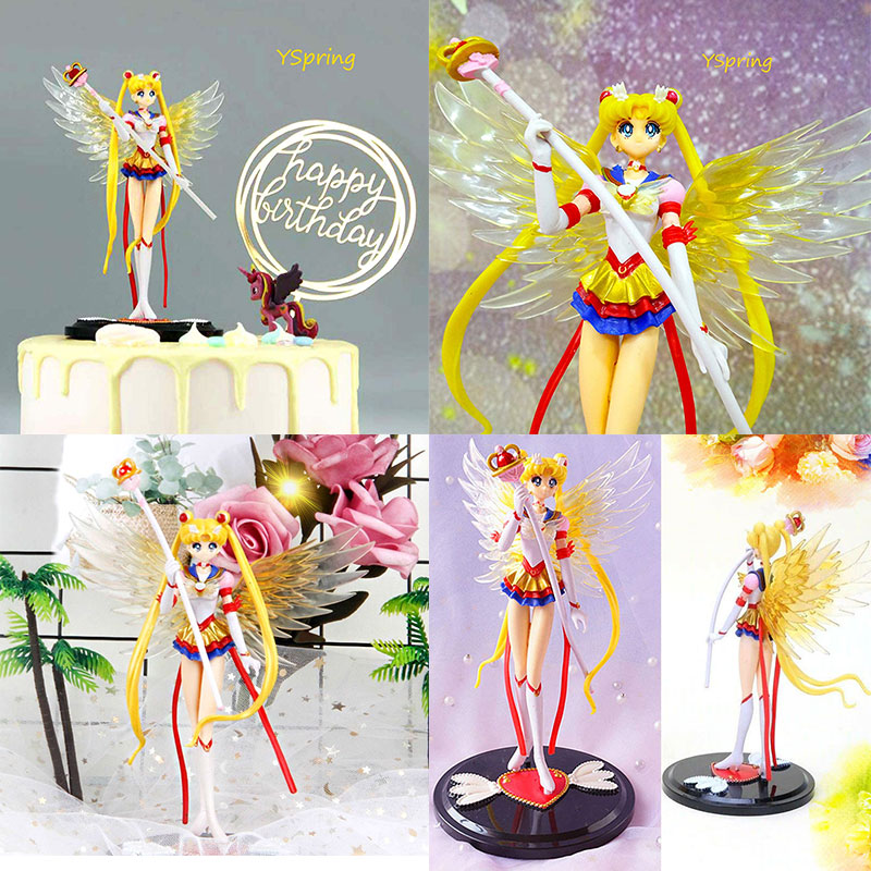 SAILOR MOON 1 Mô Hình Thủy Thủ Mặt Trăng Trang Trí Bánh Kem