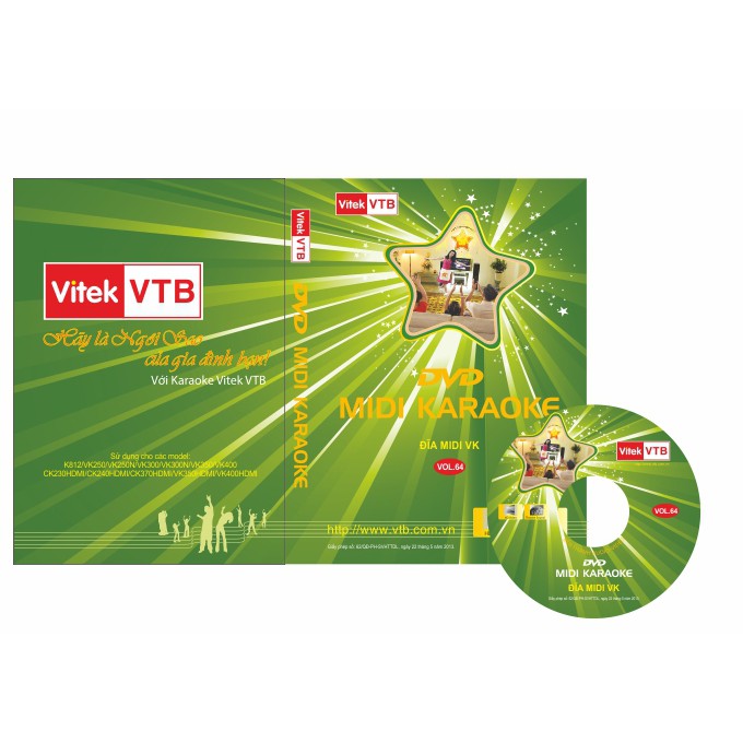 Đĩa Karaoke Vitek VTB mới nhất Vol.65