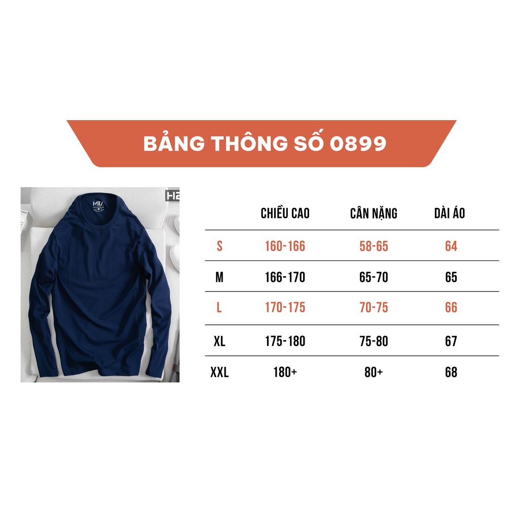 [Mã INCU50 giảm 50K đơn 250K] Áo Thun Dài Tay Trơn Basic H2T 8 Màu - Vải Mềm Mịn Co Giãn 0899 | BigBuy360 - bigbuy360.vn