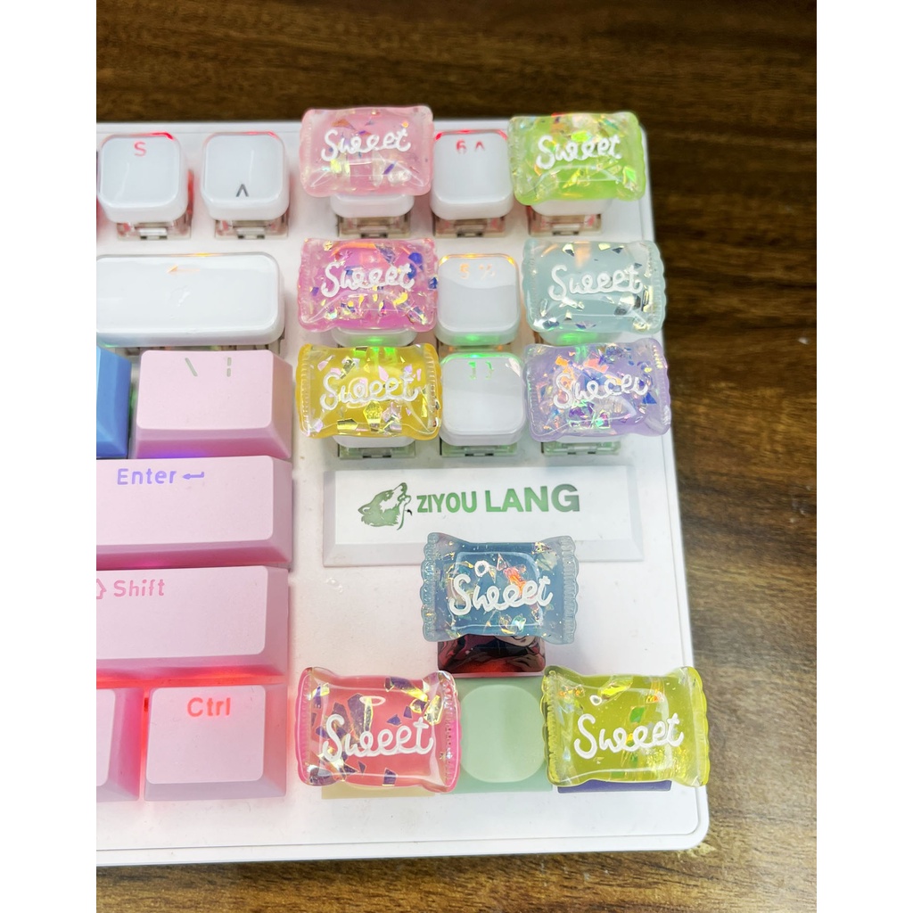 Keycap CANDY Siêu Xinh (ỞNGOÀI XINH HƠN ẢNH) keycaps lẻ dễ thương (0013_CH)