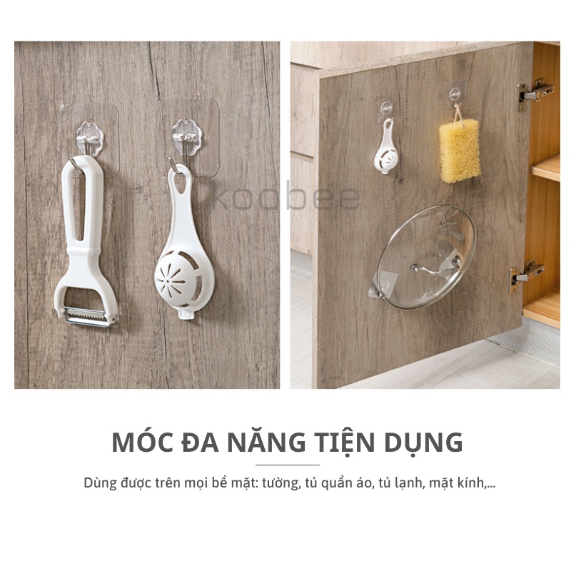 Móc Dán Tường Đa Năng Chịu Lực Chống Ẩm - Móc Treo Đồ Dán Tường KooBee (DC05)