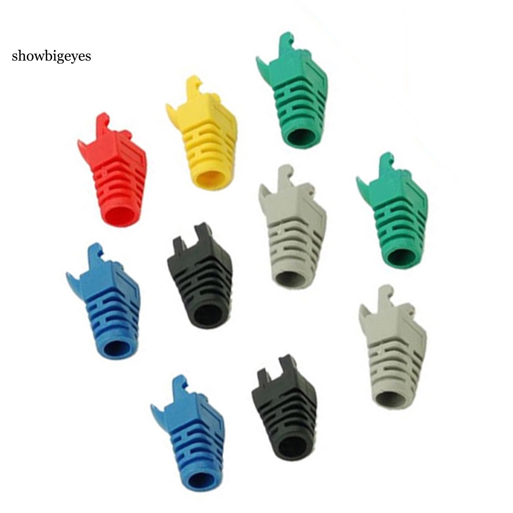 Set 10 Đầu Bọc Bảo Vệ Dây Cáp Mạng Rj45 Cat5 Ốp