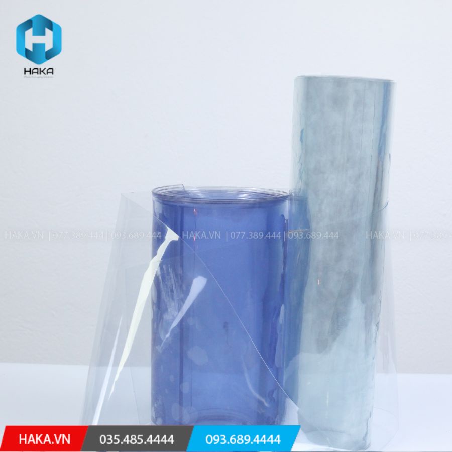Tấm nhựa Pvc trắng trong dẻo dày 1.5mm, sử dụng làm rèm, tấm trải bàn, giường, spa, làm mô hình, sản phẩm công ty Haka