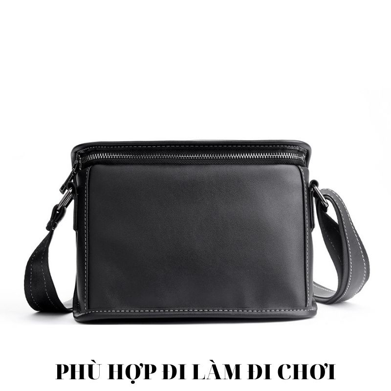 Túi đeo vai nam nữ ⚡FREESHIP⚡da cô điển Lịch lãm, phong cách, bền đẹp. BH 12t Tặng Vớ nam 86U7