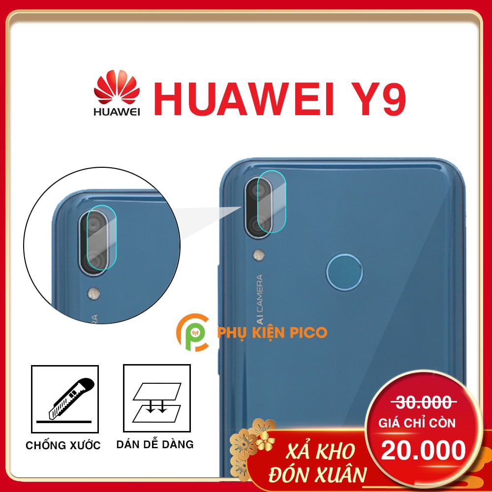 Cường lực camera Huawei Y9 độ cứng 9H trong suốt - Dán camera Huawei Y9