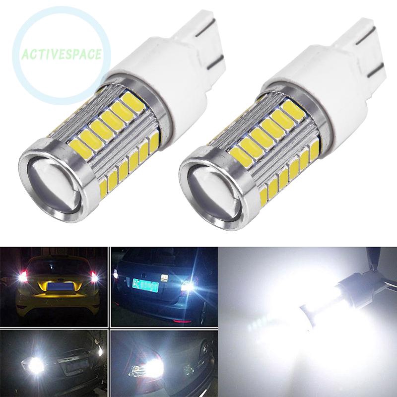 Bộ 2 đèn LED xe hơi màu trắng T20 7443 7440 5630 33SMD 6.6W siêu bền