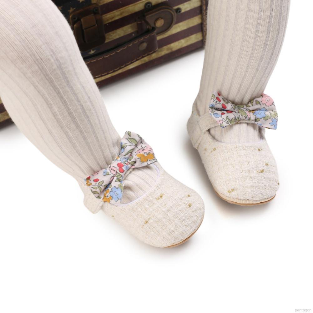 Giày búp bê đính nơ dễ thương dành cho trẻ em