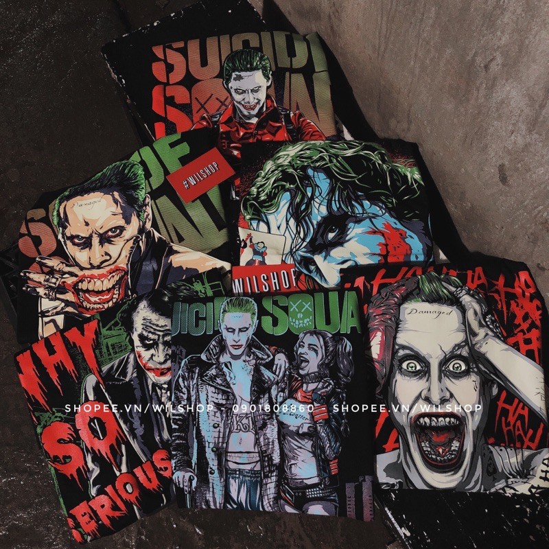 ÁO DC - JOKER - SUICIDE SQUAD - ÁO IN 3D UNISEX CỰC CHẤT