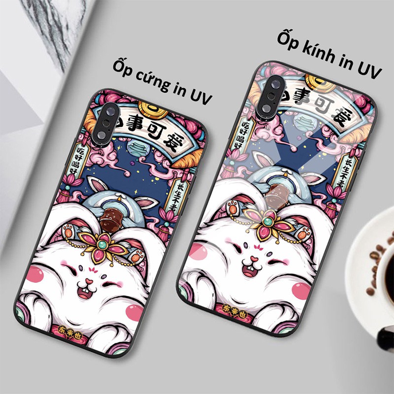 🌸Ốp lưng Thỏ trắng rẻ đẹp 🌸 phone case white rabbit cute iphone 6s/6/7/8 plus/x/xr/xsmax/11 pro max/12 promax TATTOO0043