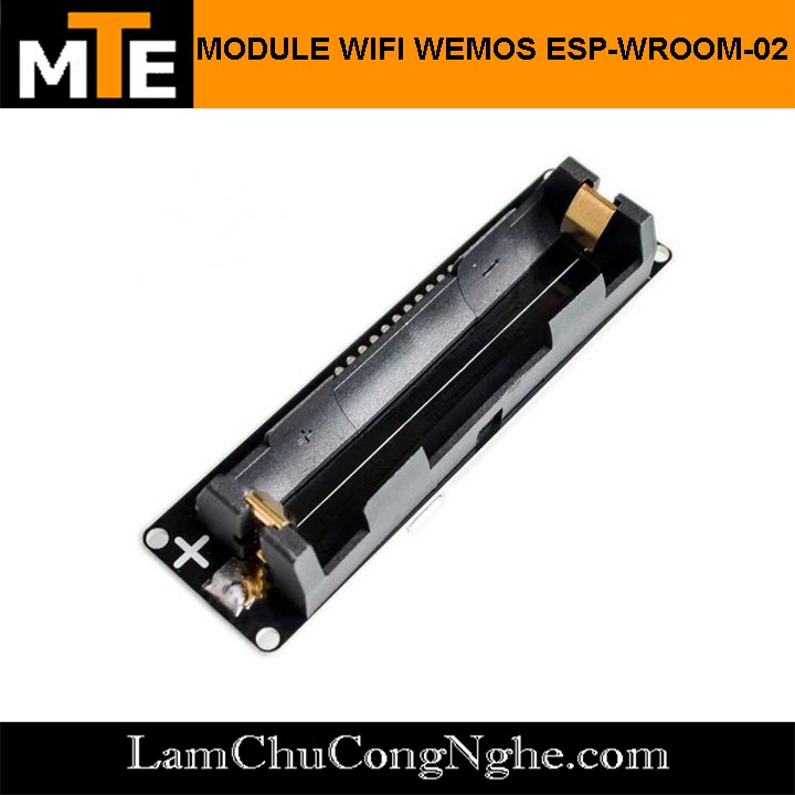 Mạch Thu Phát Wifi wemos ESP8266 ESP-WROOM-02 với đế pin 18650