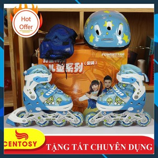 Combo Giày Patin Power Star Baby + Mũ bảo hiệm + Bảo hộ chân tay
