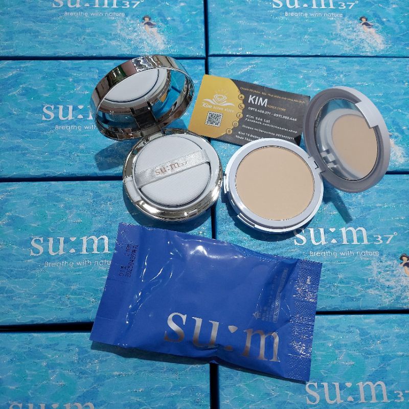 Phấn nước Su:m37 kiềm dầu, che khuyết điểm CC cushion perfect finish